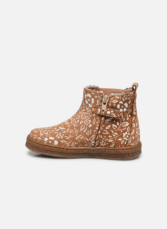 boots/bottines BISGAARD SIGGI Camel Fleurs Bottines