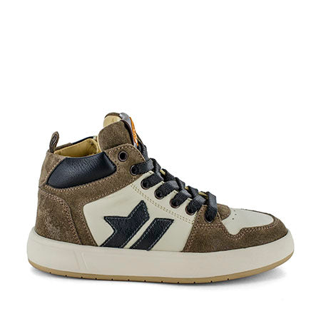STONES AND BONES PANKY Choco Ecru Chaussures Hautes Bottillon