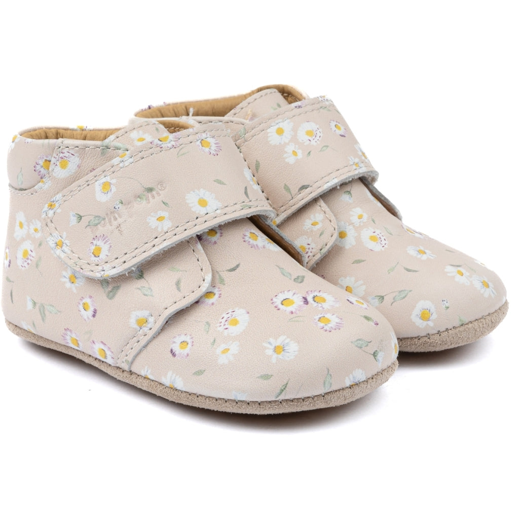 POM POM BEGINNERS VELCRO bellis fleurs Chaussons Prémarche