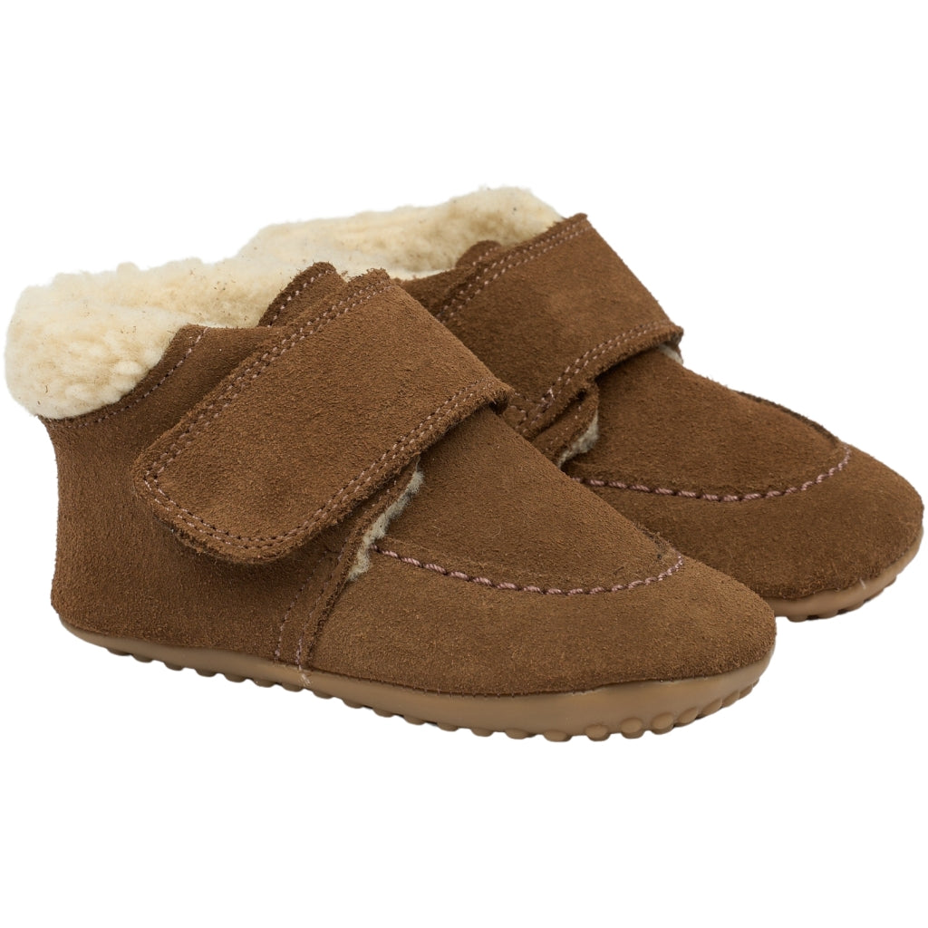 POM POM BEGINNERS SHEPEARD VELCRO Camel Chaussons Prémarche