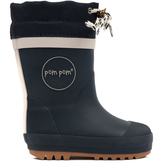 bottes de pluie POM POM BOOTS THERMO Navy Bottes de Pluie Chaude