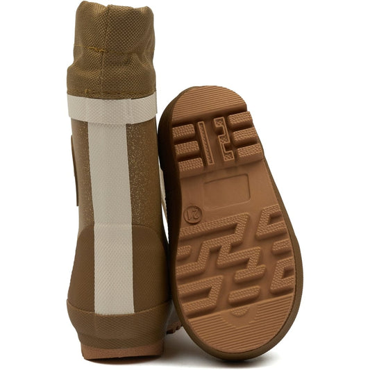 bottes de pluie POM POM BOOTS THERMO Doré Bottes de Pluie Chaude