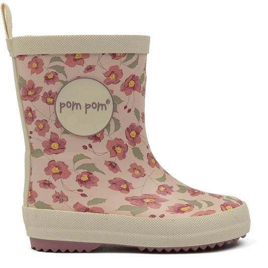 bottes de pluie POM POM AUTUMN ANEMONE Rose Bottes de Pluie