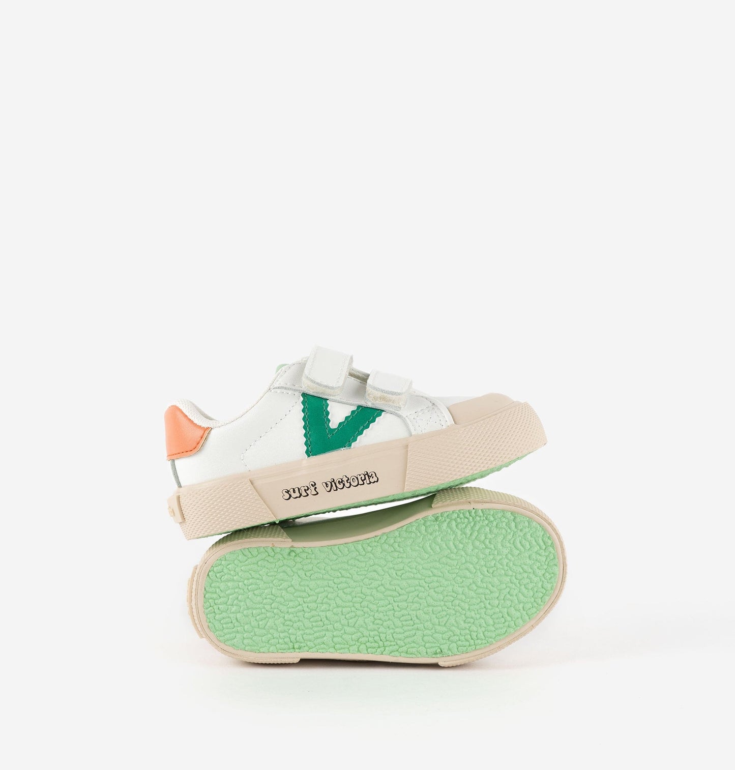 Chaussures Basses/Baskets/Sneakers VICTORIA 1065179 Blanc Vert Chaussures basses/baskets/sneakers