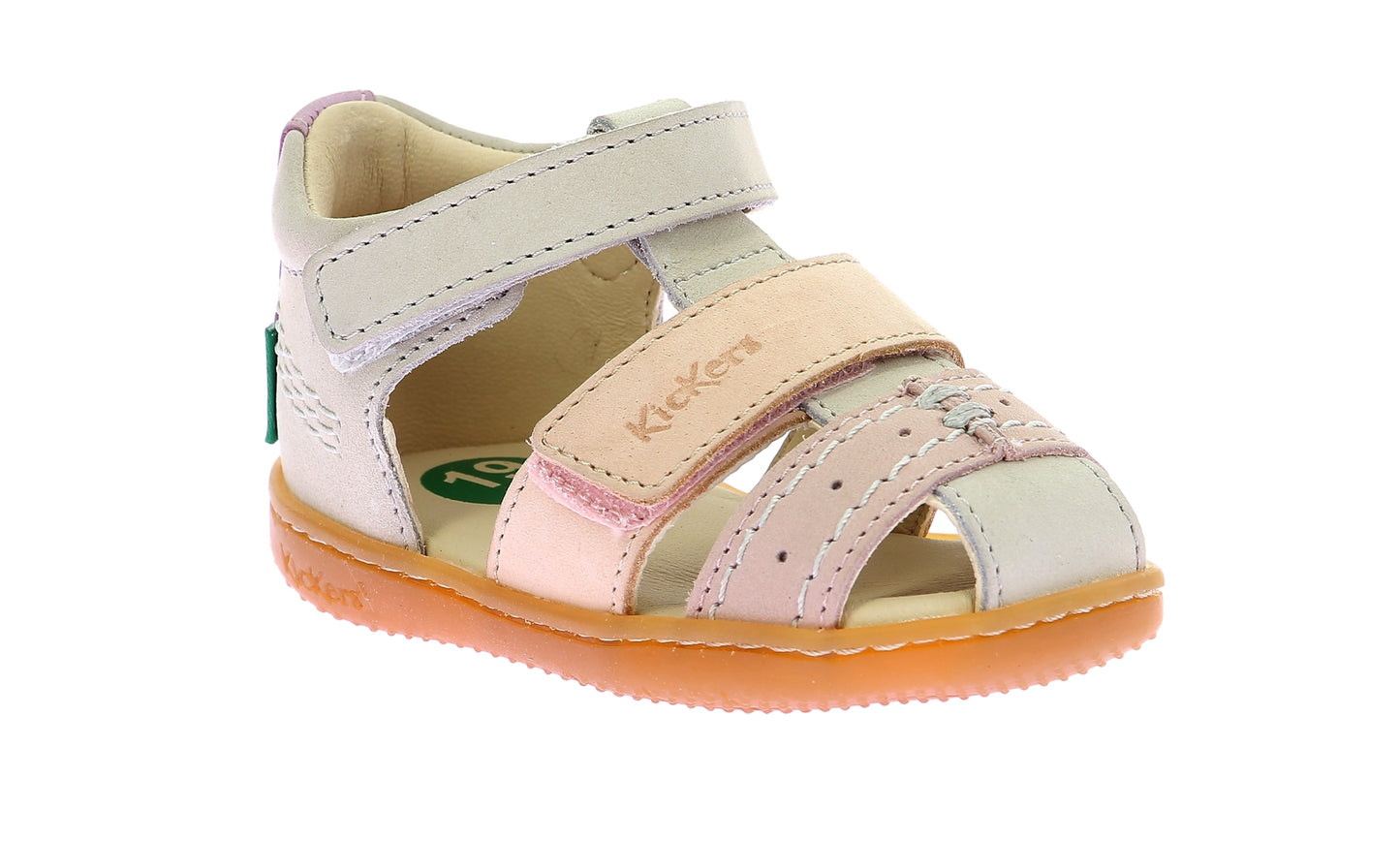 KICKERS KICK BAZAR Beige Clair Sandales Nu Pieds