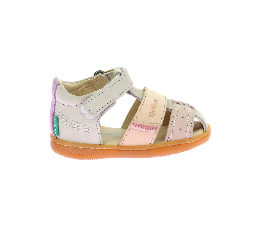 KICKERS KICK BAZAR Beige Clair Sandales Nu Pieds