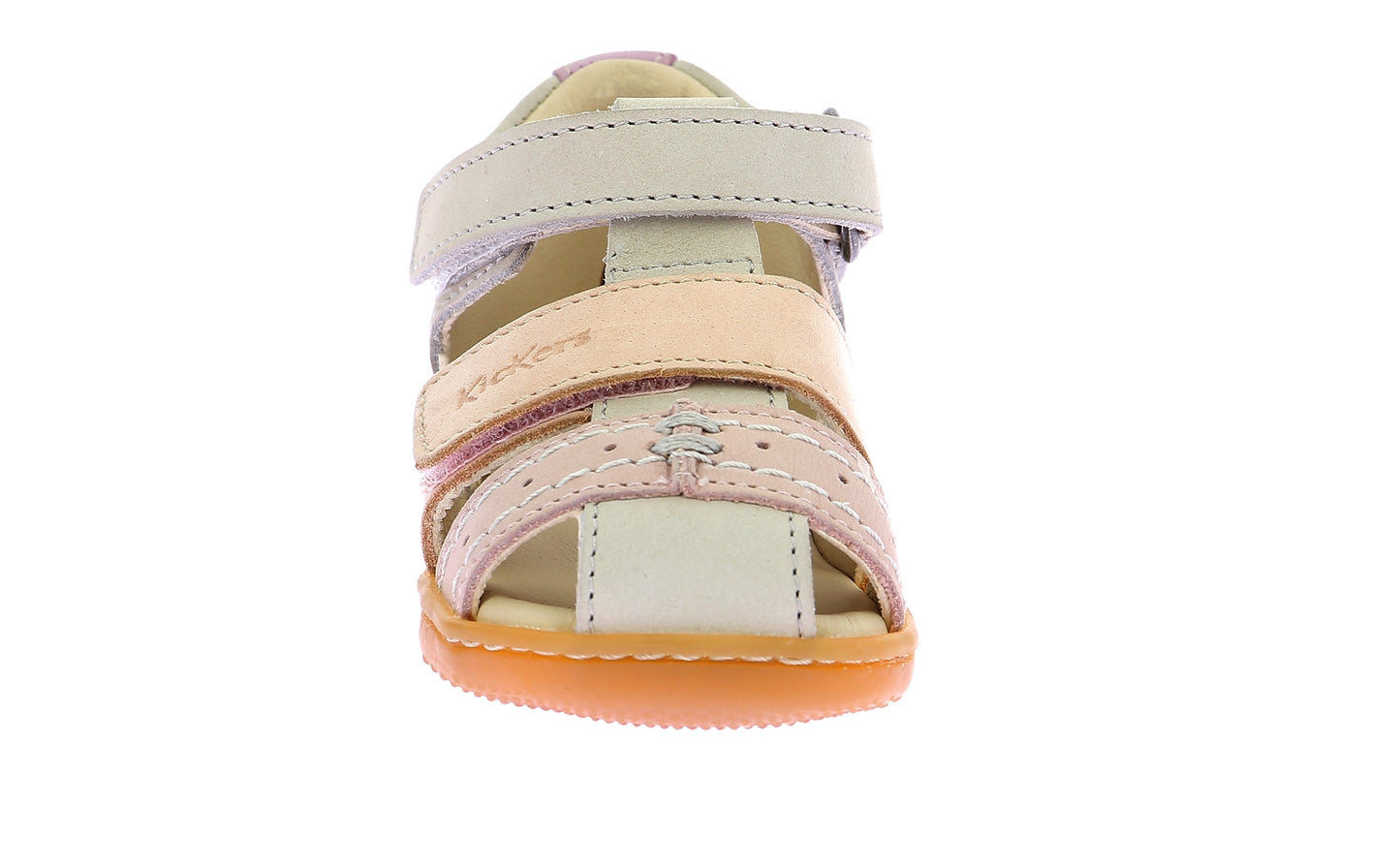 KICKERS KICK BAZAR Beige Clair Sandales Nu Pieds