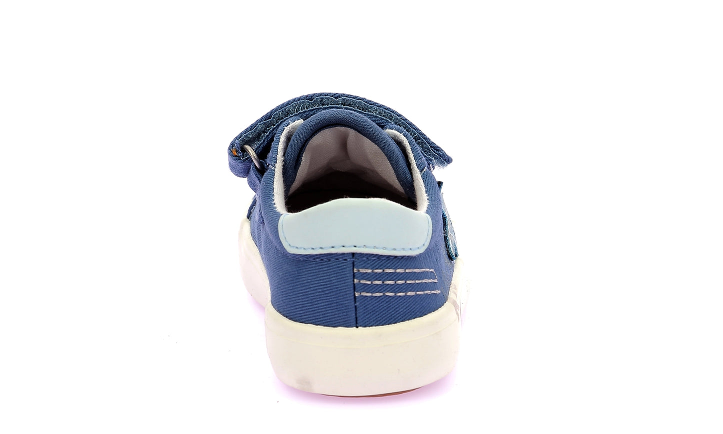 KICKERS KICKGOLDI Bleu Etoile Tennis Toile