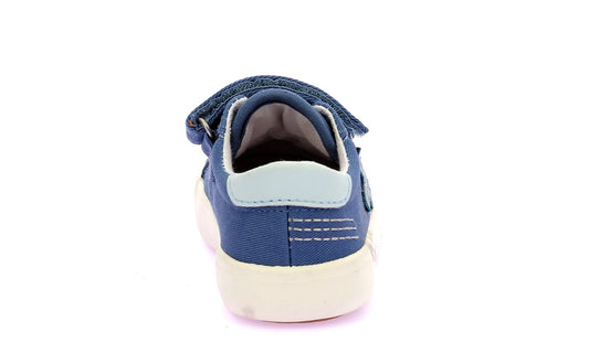 Toiles/Espadrilles KICKERS KICKGOLDI Bleu Etoile Tennis Toile