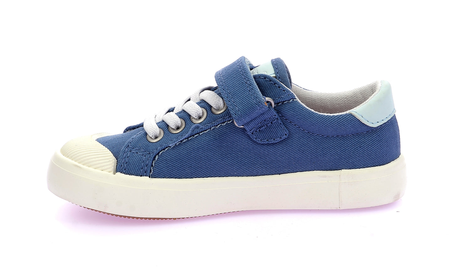 KICKERS KICKGOLDI Bleu Etoile Tennis Toile