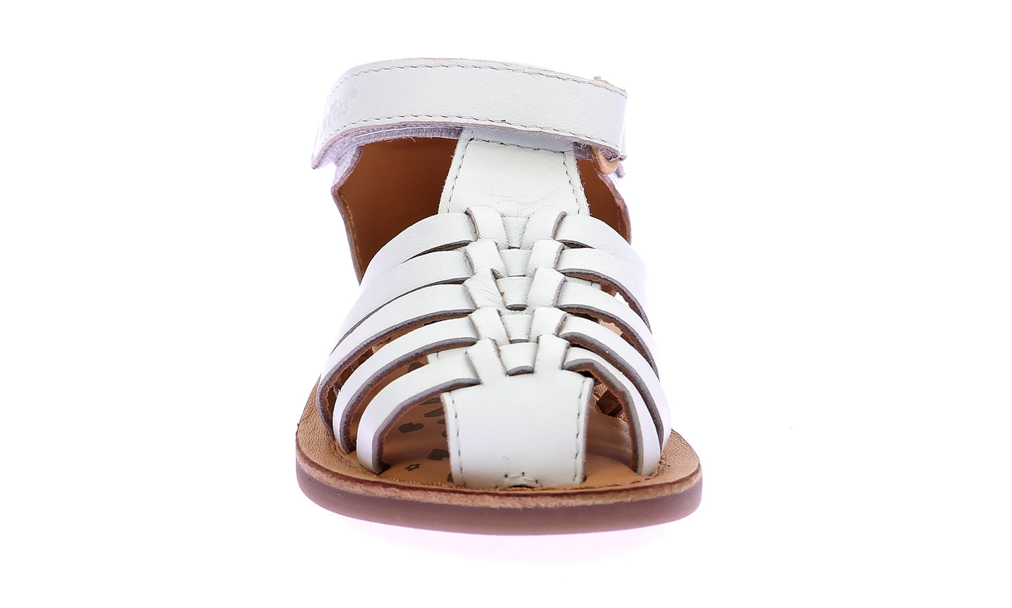 KICKERS KICK DILOLA Blanc Sandales Nu-pieds