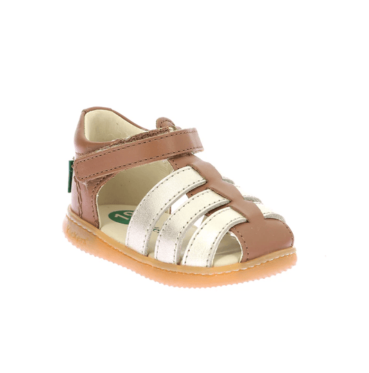 Sandales / Nu Pieds KICKERS KICK FLO Camel Or Sandales premiers pas