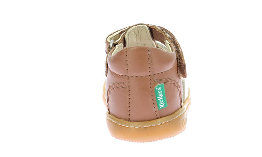 Sandales / Nu Pieds KICKERS KICK FLO Camel Or Sandales premiers pas