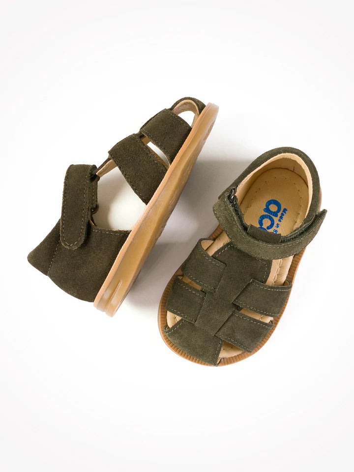 ACEBOS 1235 Kaki sandales nu-pieds