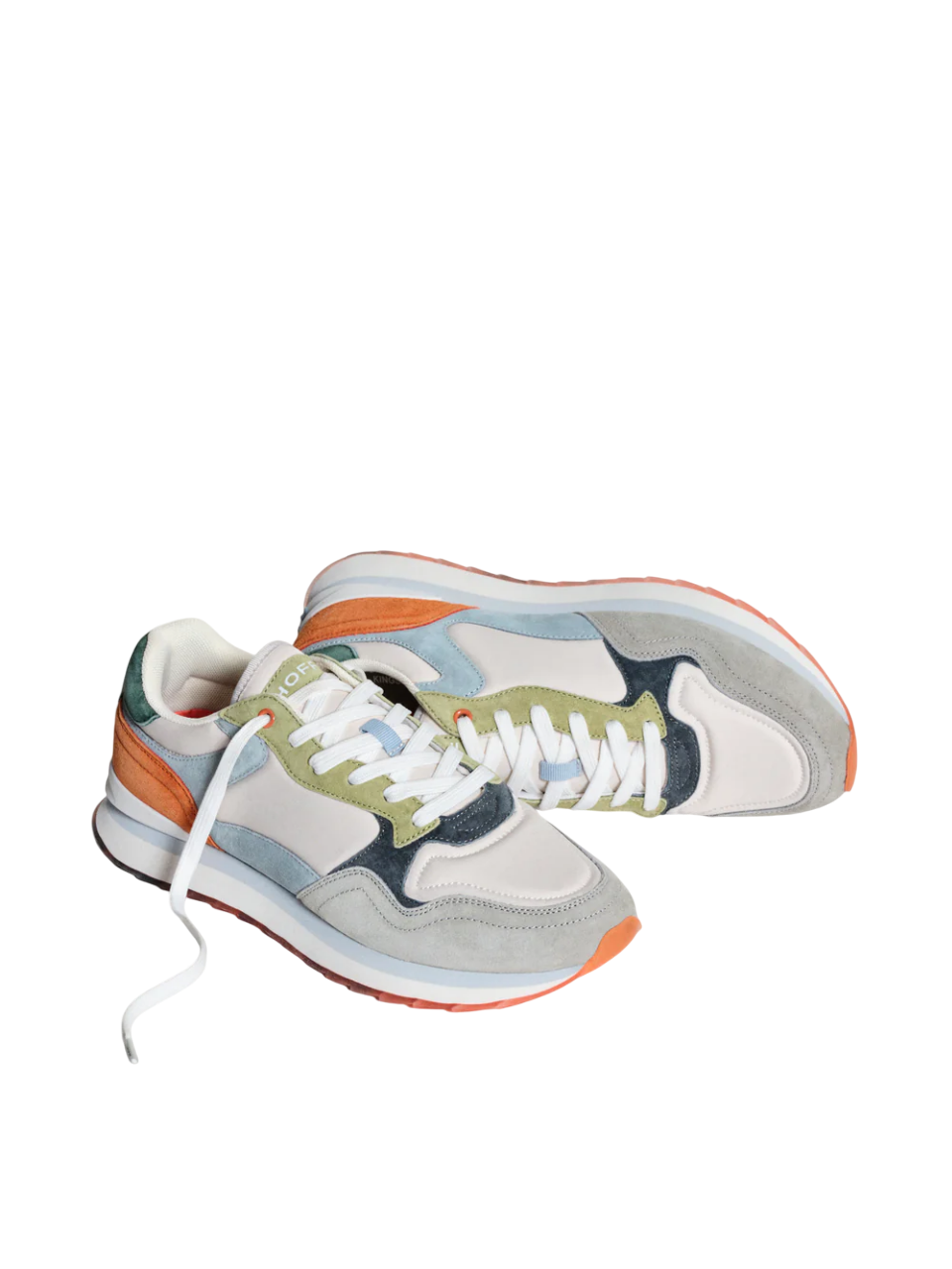 HOFF KINGSTON Gris Rouge Tennis Baskets bas Adulte
