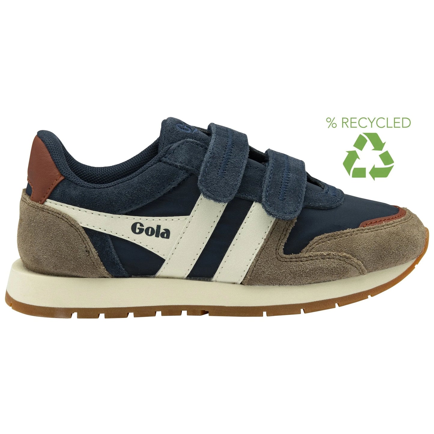 GOLA AUSTIN strap Navy Rhino Off white basket sneakers