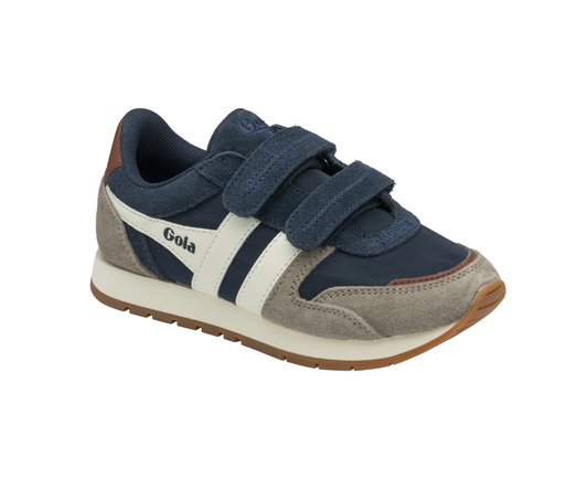 GOLA AUSTIN strap Navy Rhino Off white basket sneakers