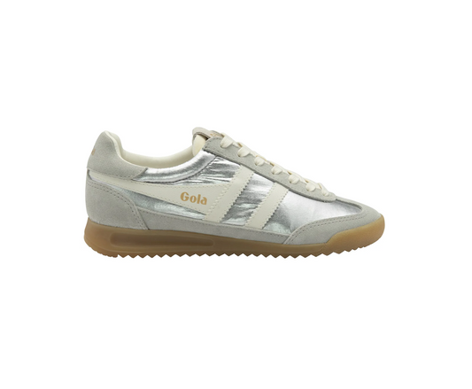 GOLA FIREFLY METALLIC Silver off white Sneakers Baskets adulte