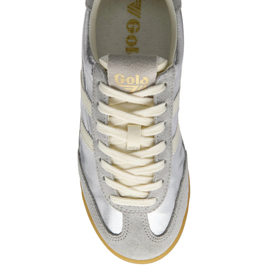 GOLA FIREFLY METALLIC Silver off white Sneakers Baskets adulte