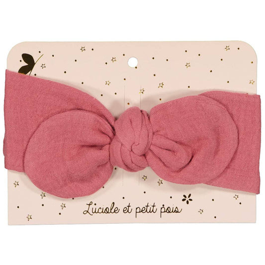 accessoires Bandeau mini - Double gaze framboise BB_19