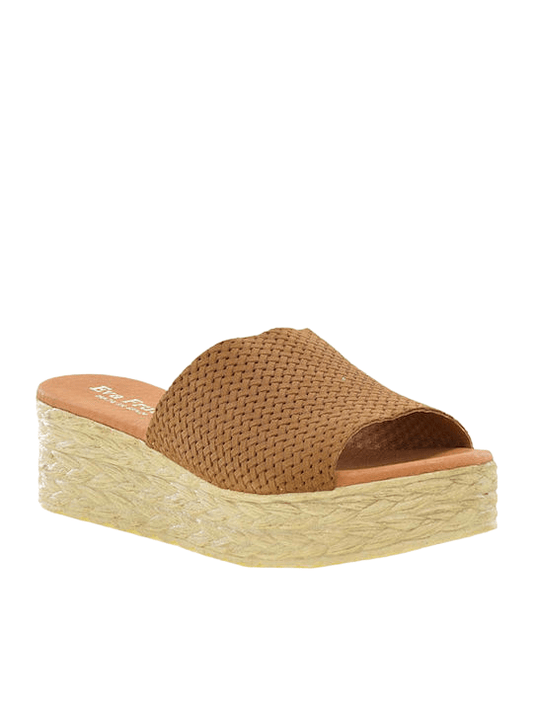 Sandales / Nu Pieds adulte EVA FRUTOS 767 Camel Sandales Nu pieds