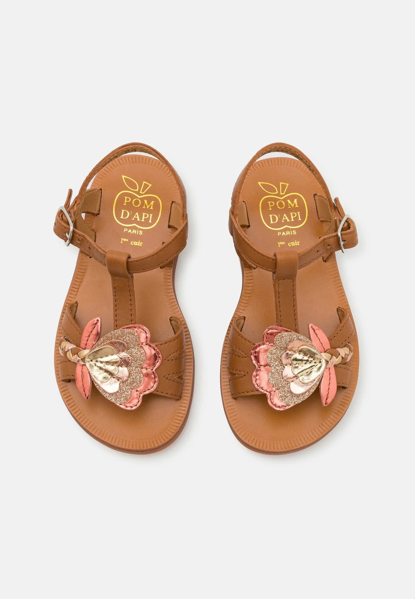 Sandales / Nu Pieds POM D'API PLAGETTE ALTO camel Sandales Nu Pieds