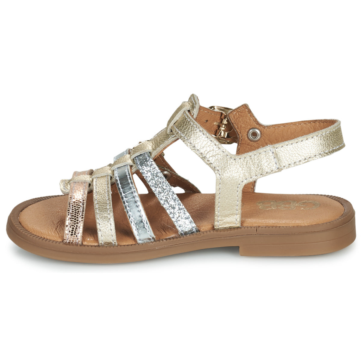 GBB BANGKOK Or Multi Sandales Nu-Pieds