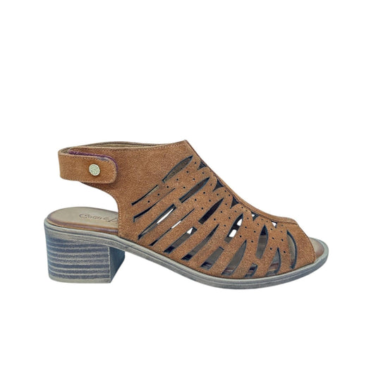 Sandales / Nu Pieds adulte COCO ET ABRICOT MAINCY Camel Sandales Nu Pieds