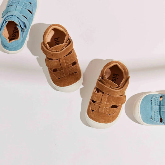 Babies/Salomés 26 BISGAARD HANA Almond Salomés Babies Sandales Premiers Pas Barefoot 5715243774483