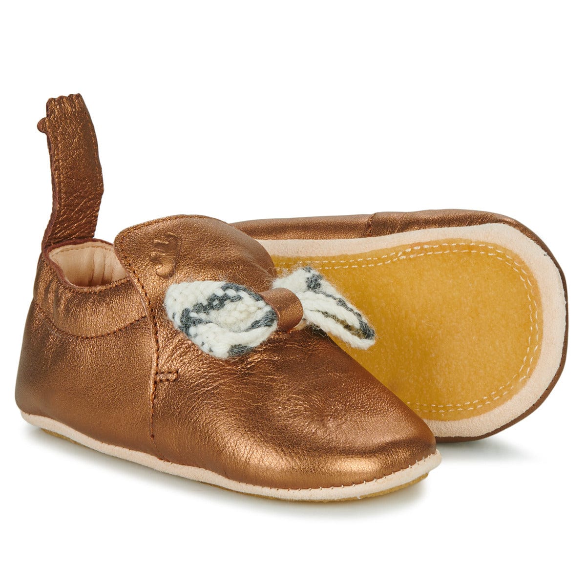 chausson EZPZ MY BLUBLU Nœud Bronze chaussons