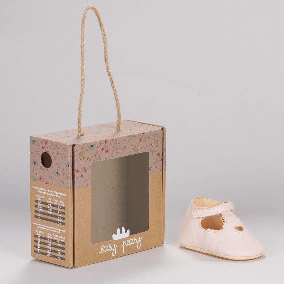 chausson EZPZ Easy Peasy My Lillyp Coeur chaussons cuir ballerine
