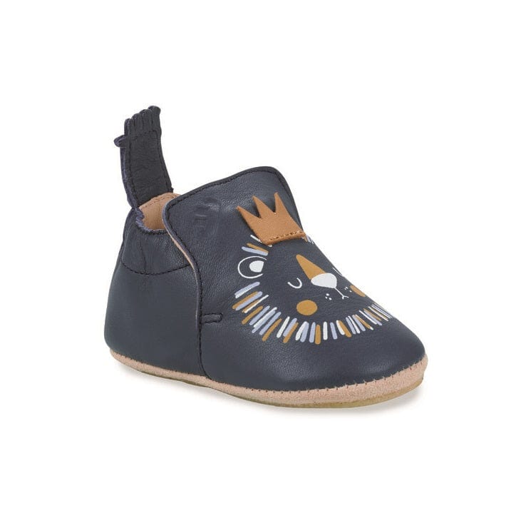 chausson EZPZ easy peasy My Blublu LION Denim chaussons cuir
