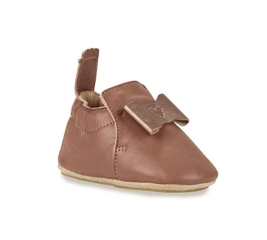 chausson EZPZ easy peasy My Blublu Noeud Rose chaussons cuir