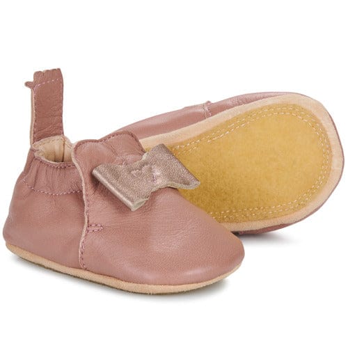 chausson EZPZ easy peasy My Blublu Noeud Rose chaussons cuir