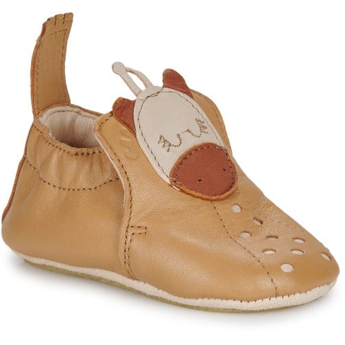 chausson EZPZ easy peasy My Blu Girafon Camel chaussons cuir