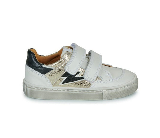 Chaussures Basses/Baskets/Sneakers GBB AMBIGU Blanc/Or Chaussures Hautes Bottillons
