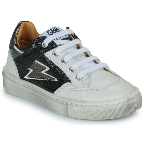 Chaussures Basses/Baskets/Sneakers GBB ZELIA Blanc Noir Baskets
