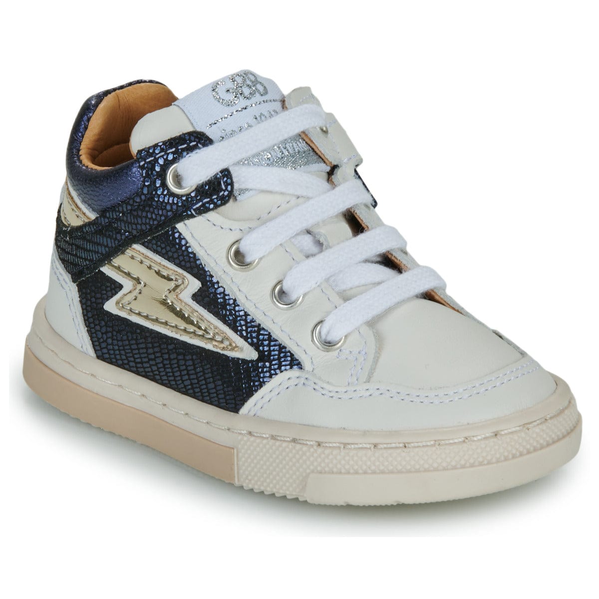 Chaussures Hautes/Botillons GBB DALILA Blanc Bleu Baskets Haut