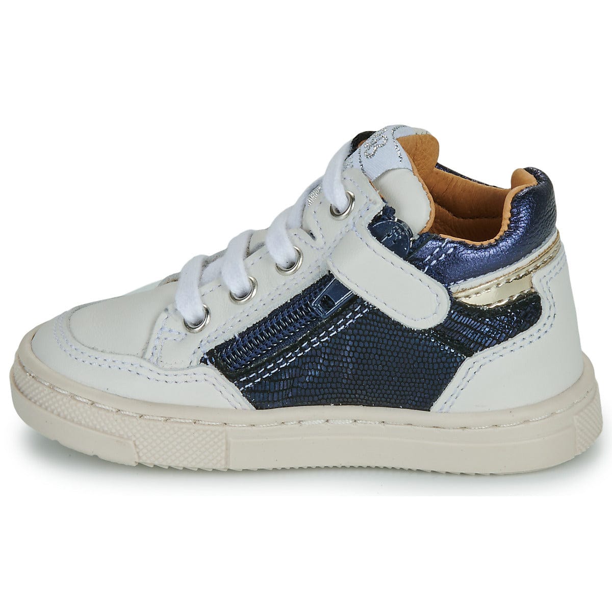 Chaussures Hautes/Botillons GBB DALILA Blanc Bleu Baskets Haut