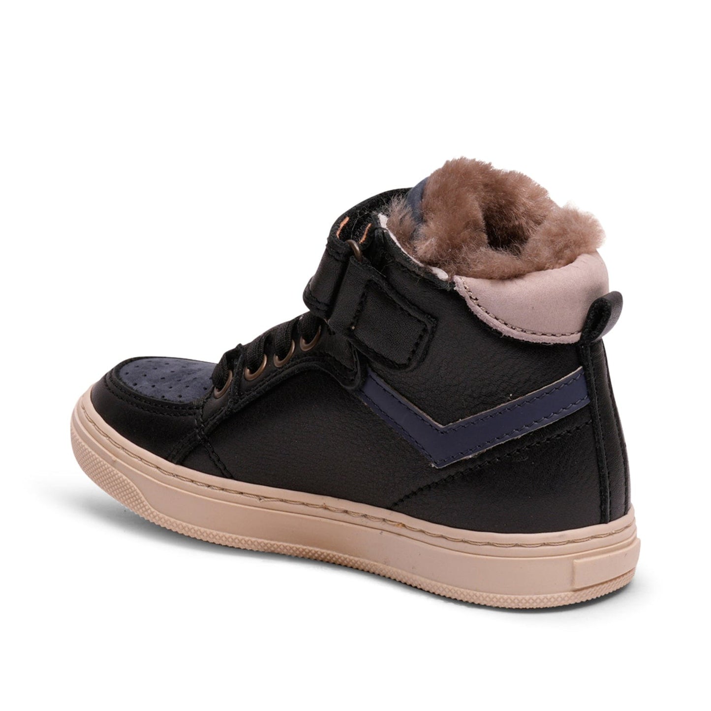 Chaussures hautes/Botillons 32 BISGAARD ISAK LAMB Noir Doublé chaud chaussures