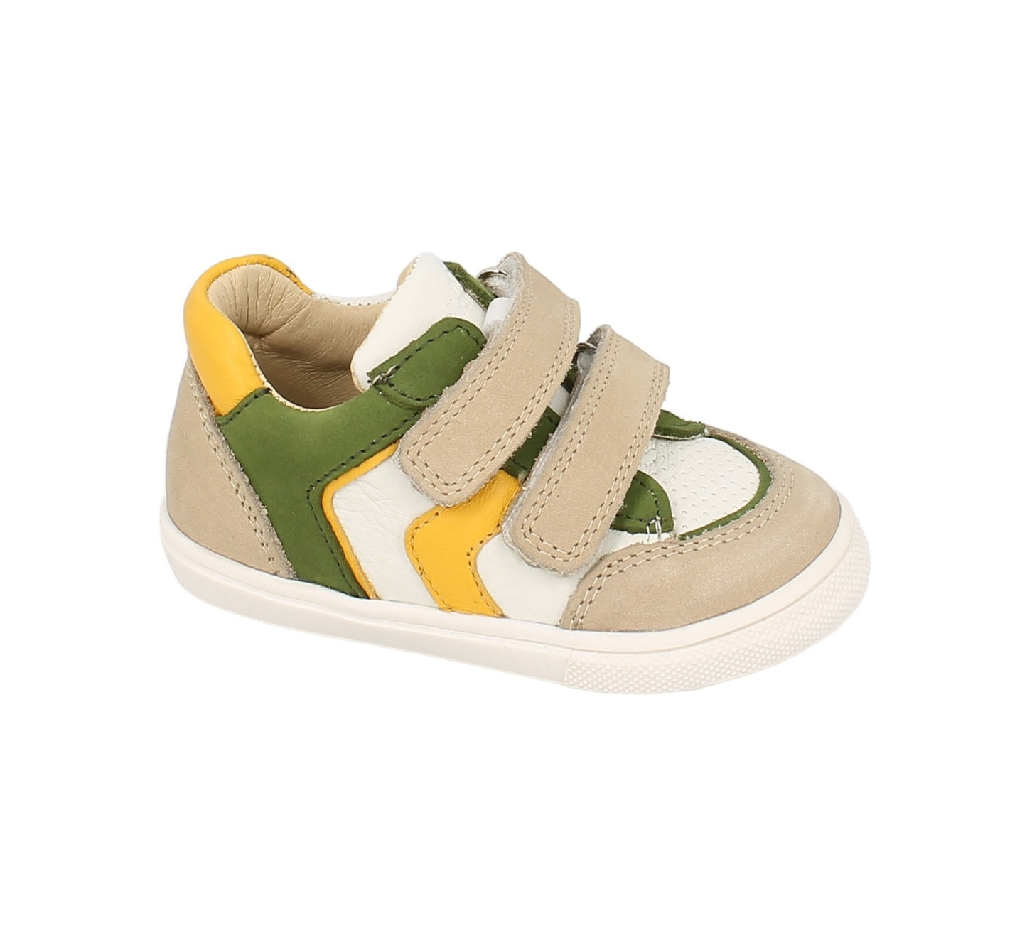 BELLAMY CIRANO Beige Vert Chaussures Basket