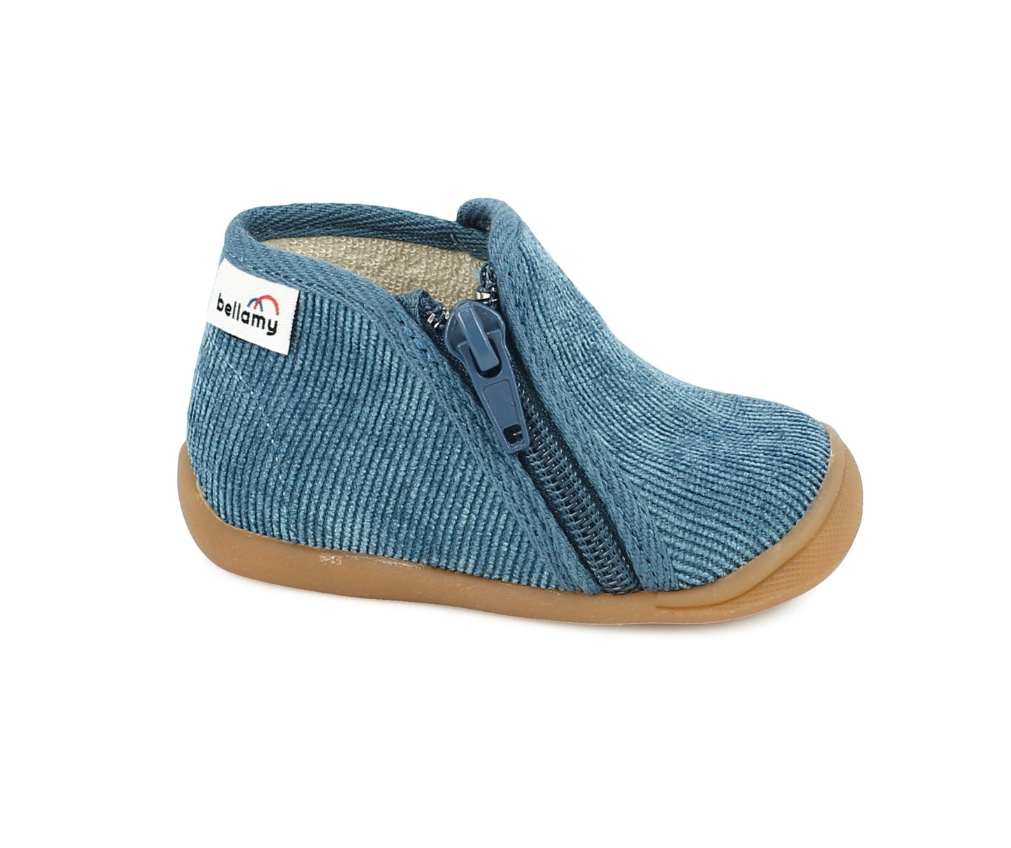 BELLAMY PAUL Velours Blue Jeans Chaussons