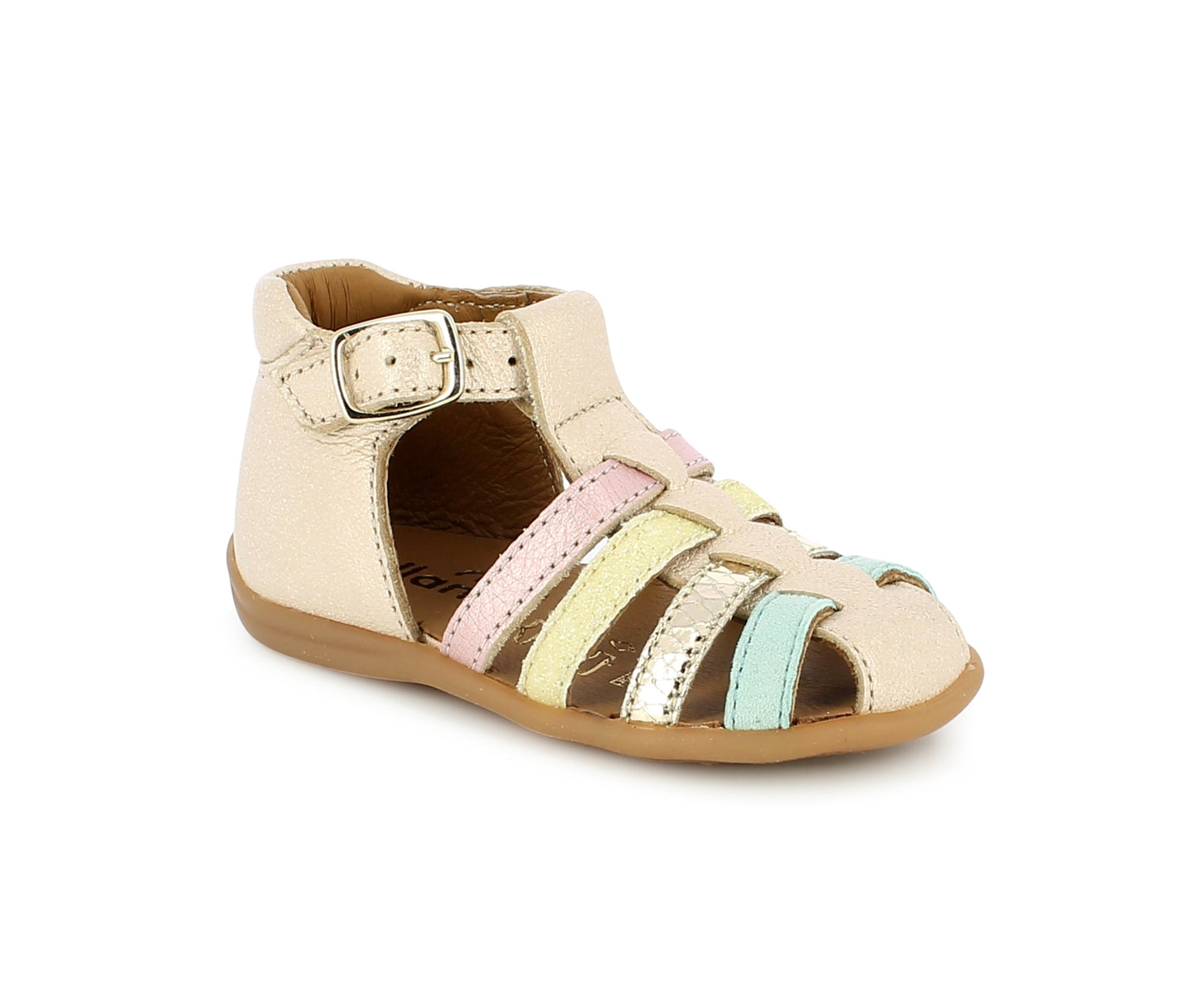 BELLAMY DAX Beige Multicolore Sandales Nu Pieds