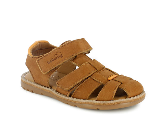BELLAMY DIKO Cognac Sandales Nu Pieds