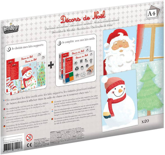 Kit supports Feuilles "Décors de Noël"