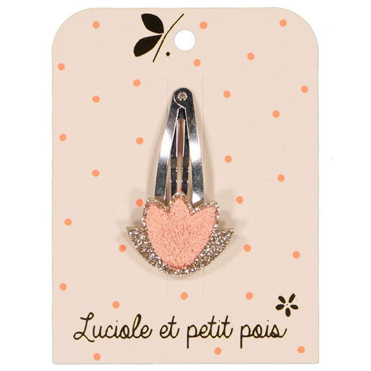 accessoires Barrette fleur de lotus - Rose pâle F_72