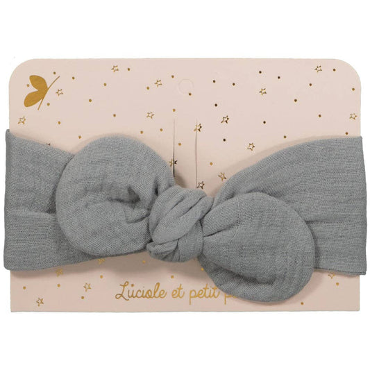 accessoires Bandeau mini - Double gaze bleu gris BB_25
