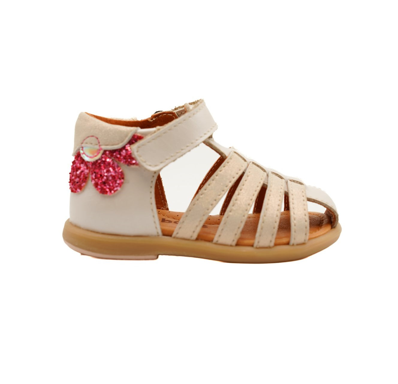 BABYBOTTE TARUCHE Perlato Ivoire sandales nu pieds
