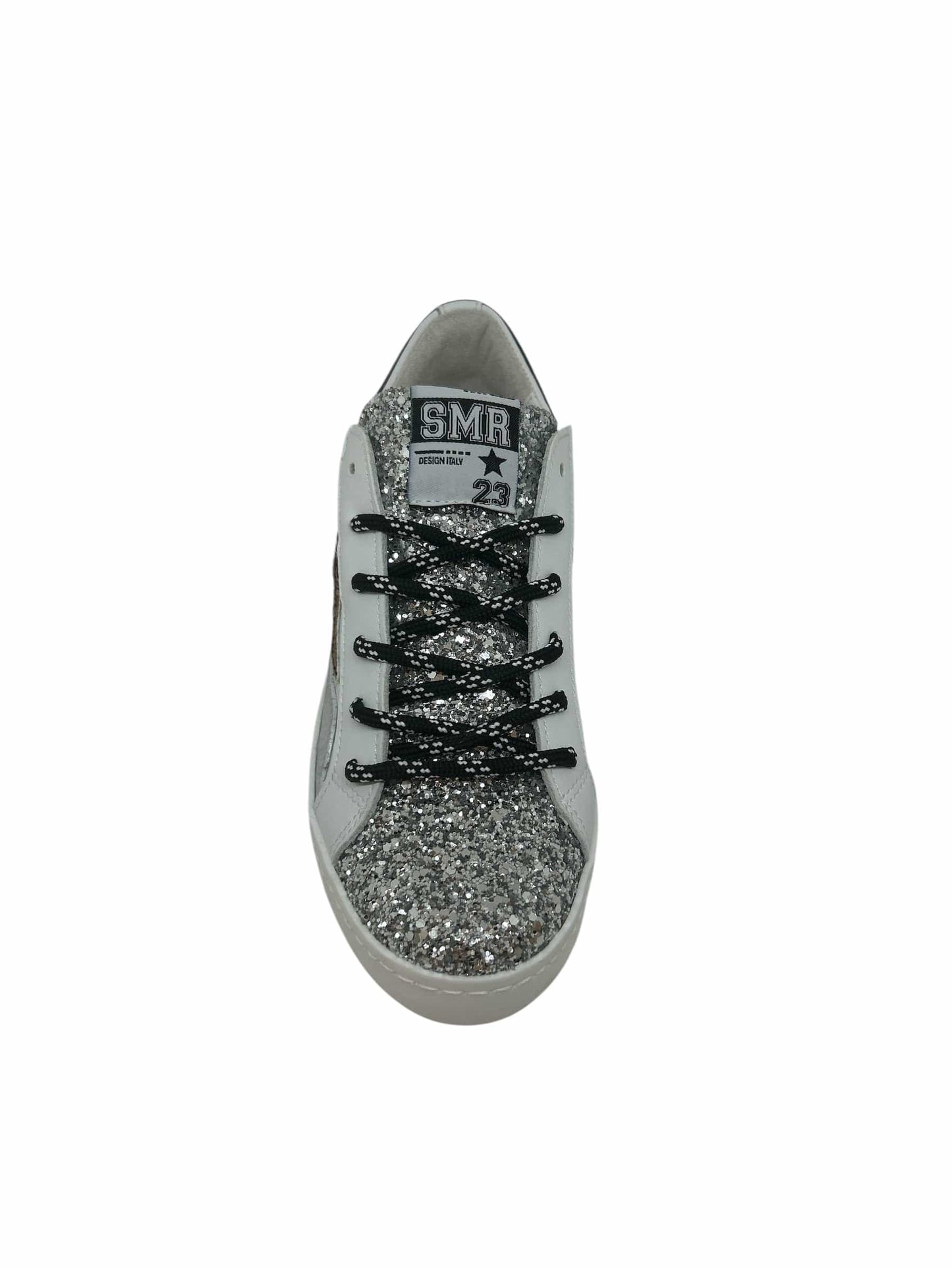Sneakers/Baskets adulte SMR Semerdjian LARRY Blanc Argent Léopard Sneakers Baskets adulte