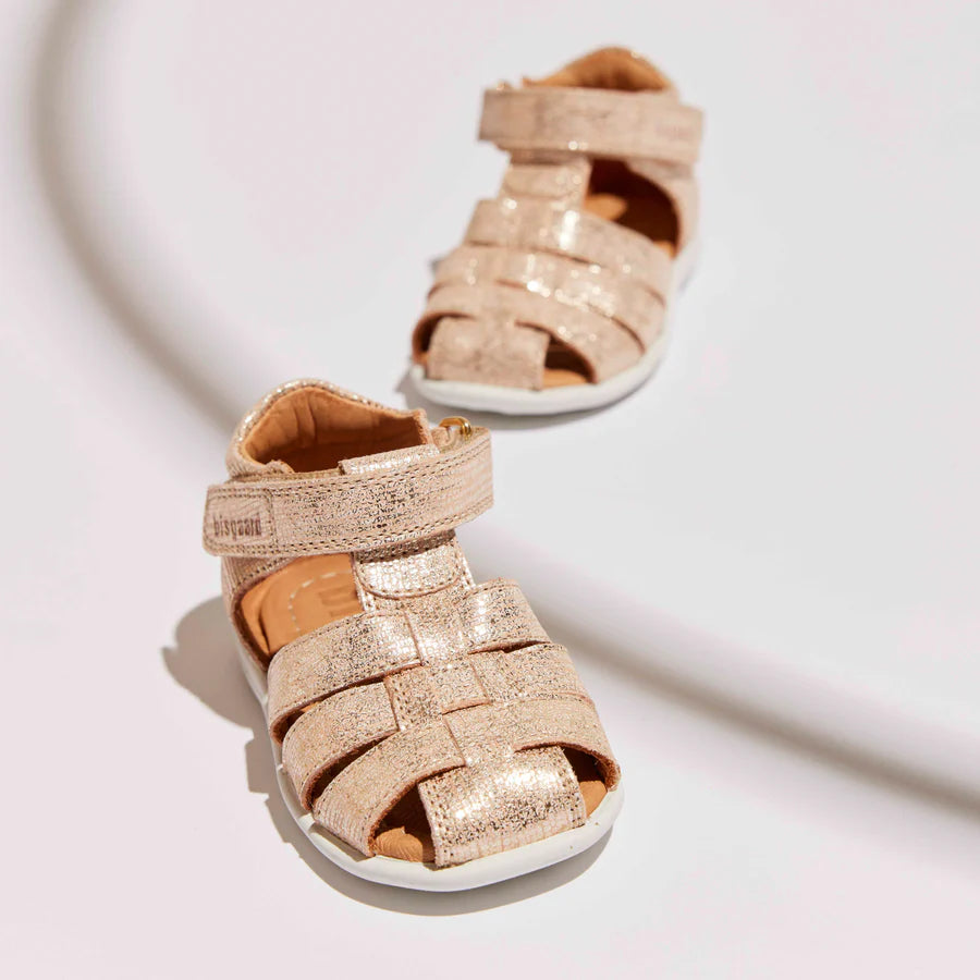 BISGAARD CARLY Rose platine sandales / nu pieds